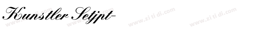 Kunstler Setjpt字体转换